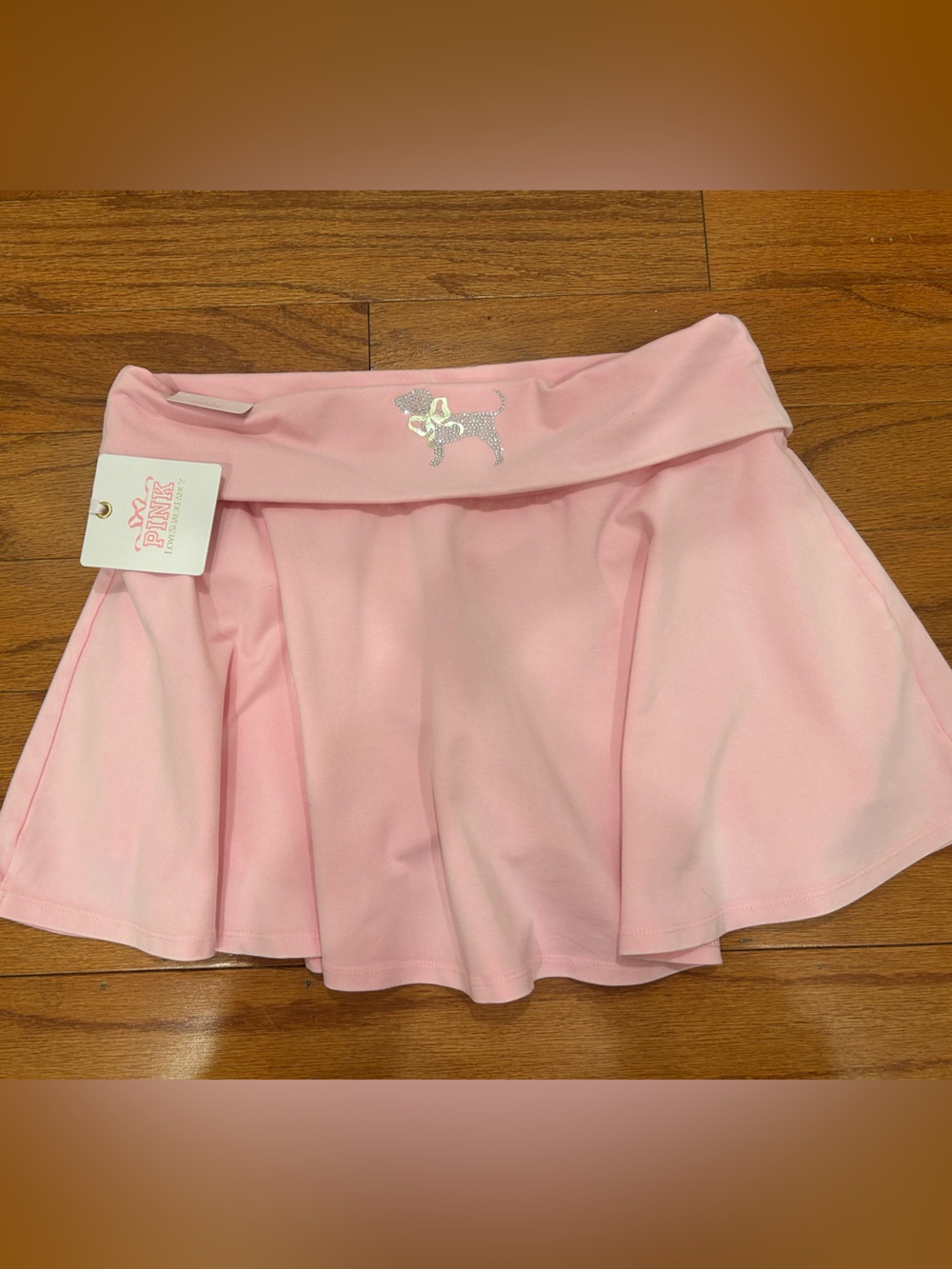 PINK Victoria's Secret/ Love Shack Fency Pastel Pink Skater Mini Skirt